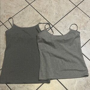 Mossimo Women's Gray Spaghetti Strap Tops M and S